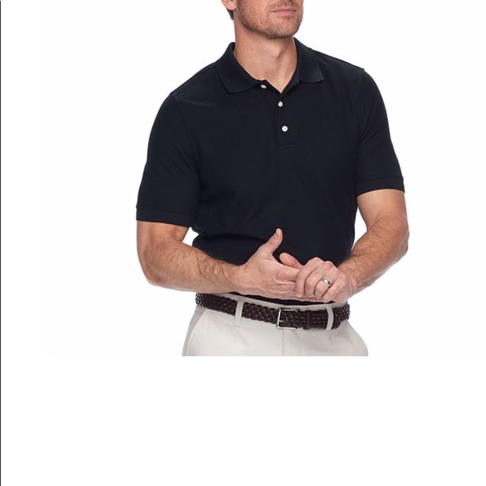 Croft and Barrow Mens Signature Polo Navy Blue